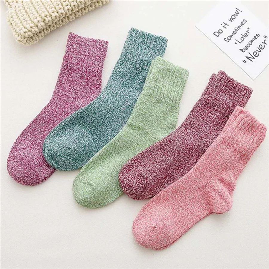 Women's Korean-Style Medium Thick Warm Cotton Socks