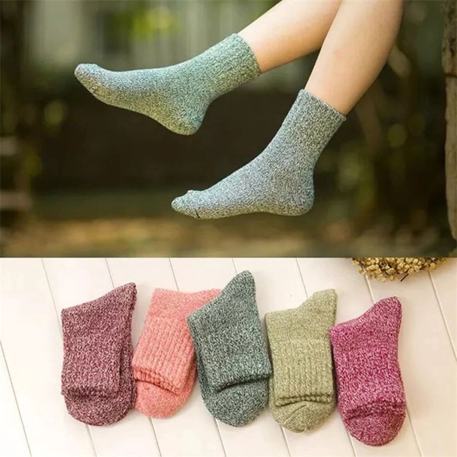 Women's Korean-Style Medium Thick Warm Cotton Socks