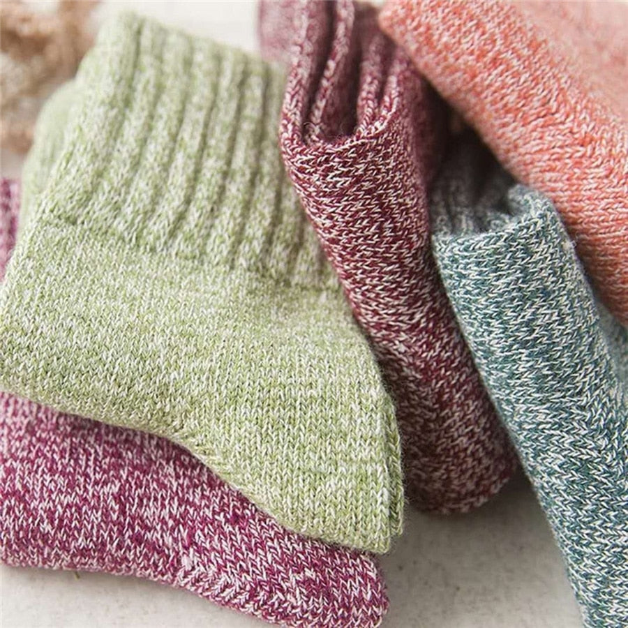 Women's Korean-Style Medium Thick Warm Cotton Socks