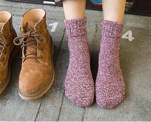 Women's Korean-Style Medium Thick Warm Cotton Socks