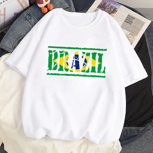 Camisetas Femininas Estampa do Brazil