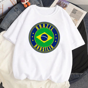 Camisetas Femininas Estampa do Brazil