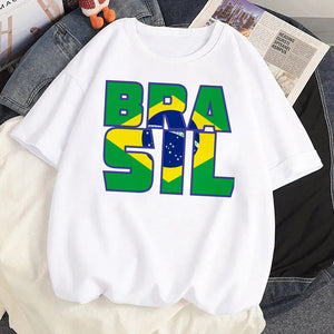 Camisetas Femininas Estampa do Brazil