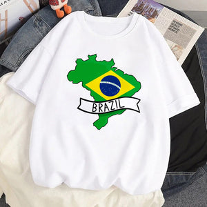 Camisetas Femininas Estampa do Brazil