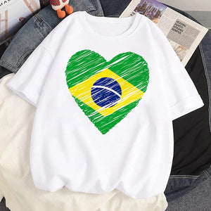 Camisetas Femininas Estampa do Brazil