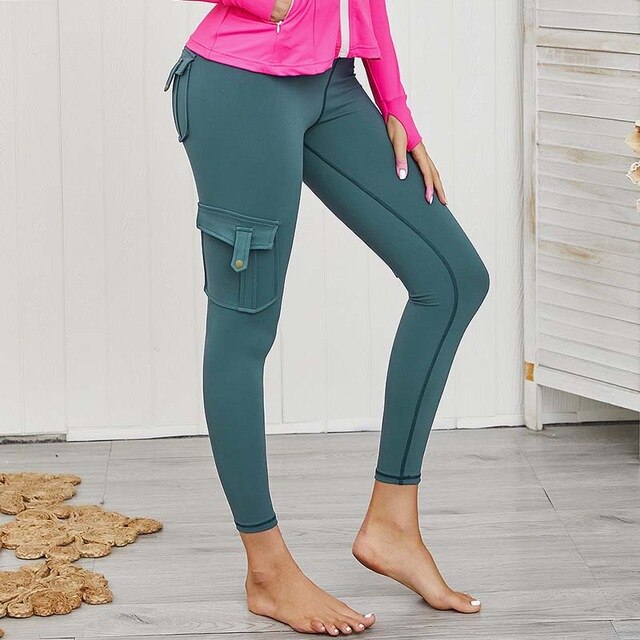 Leggings Push Up com Bolsos